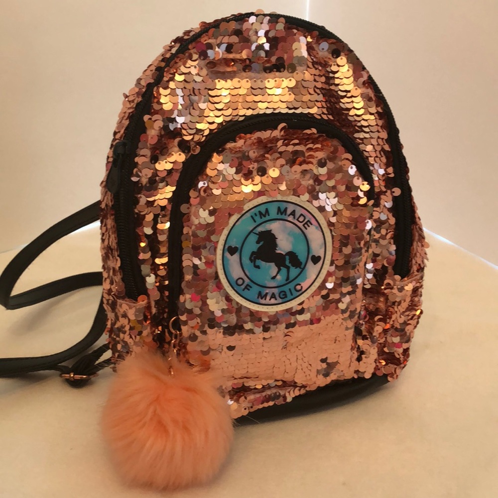 Justice mini unicorn backpack